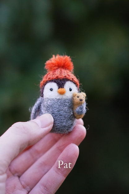 Needle Felted Junior Penguins