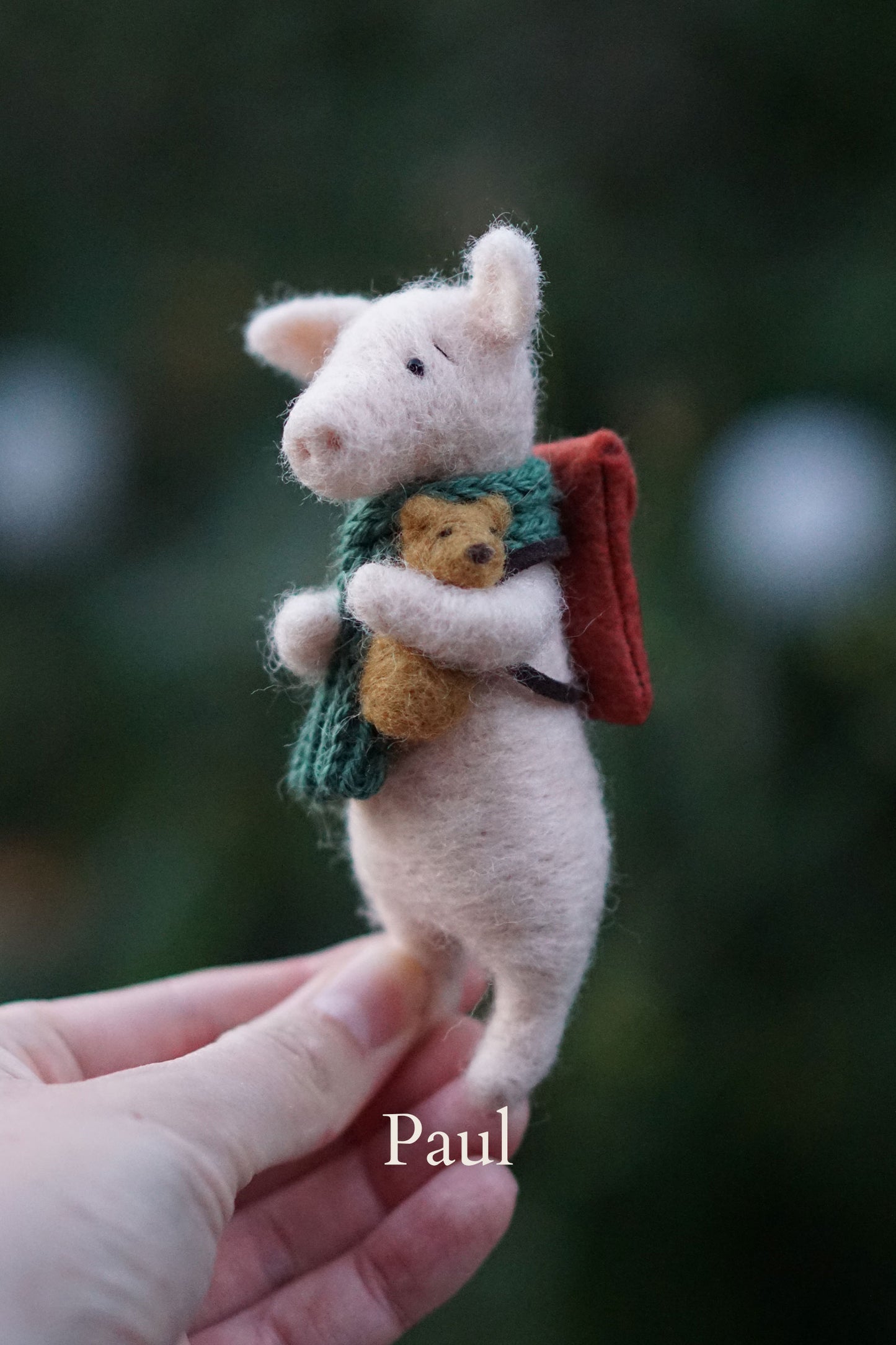 Needle Felted Pigs