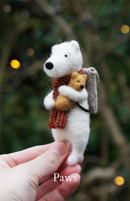 Needle Felted Polar Bears