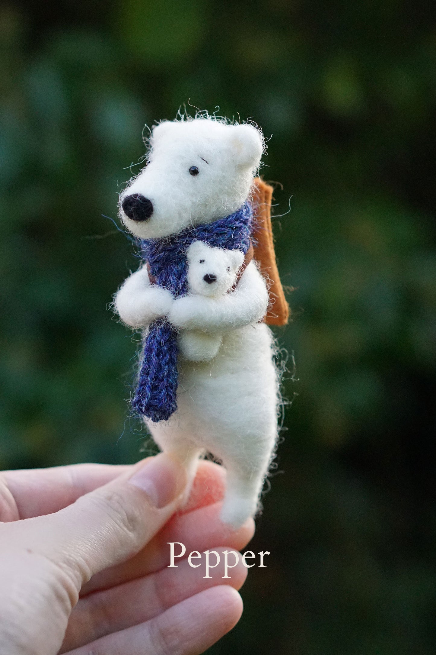 Needle Felted Polar Bears