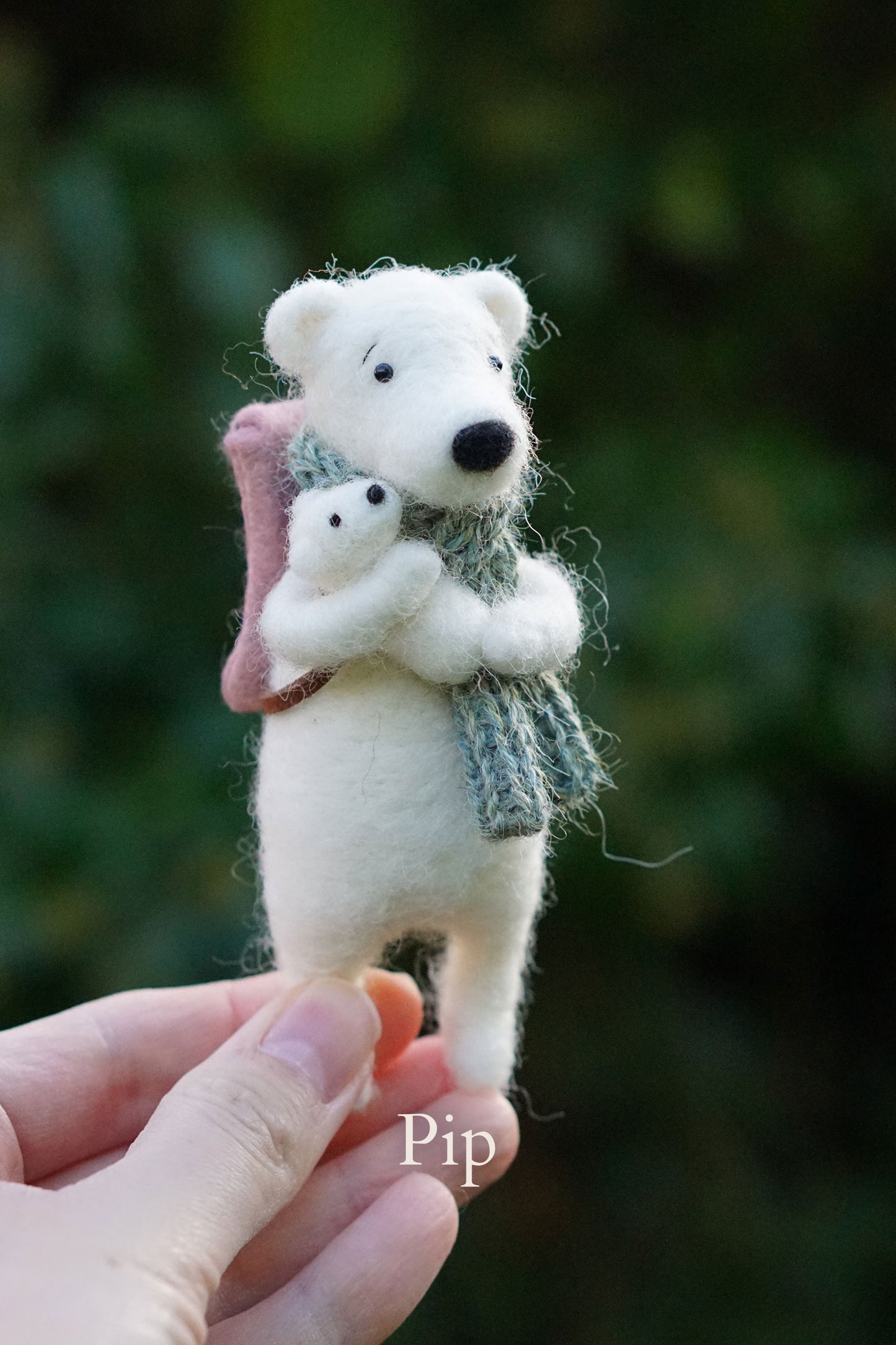 Needle Felted Polar Bears