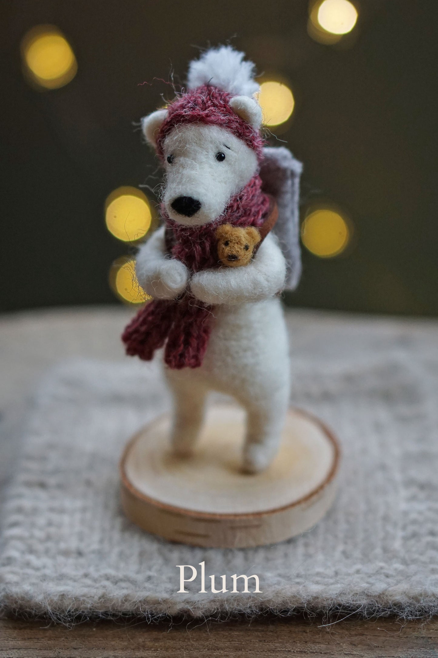 Needle Felted Polar Bears