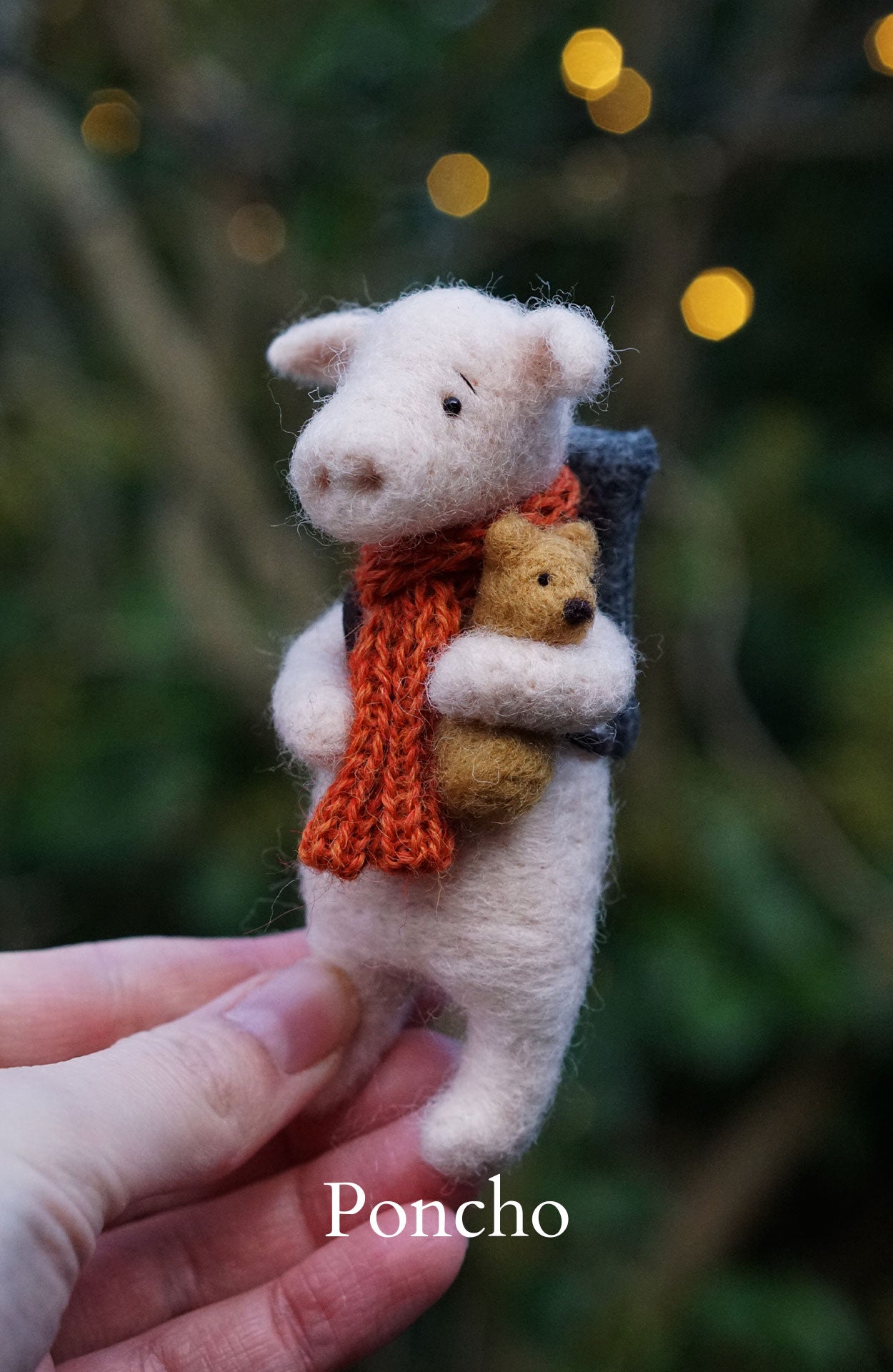 Needle Felted Pigs