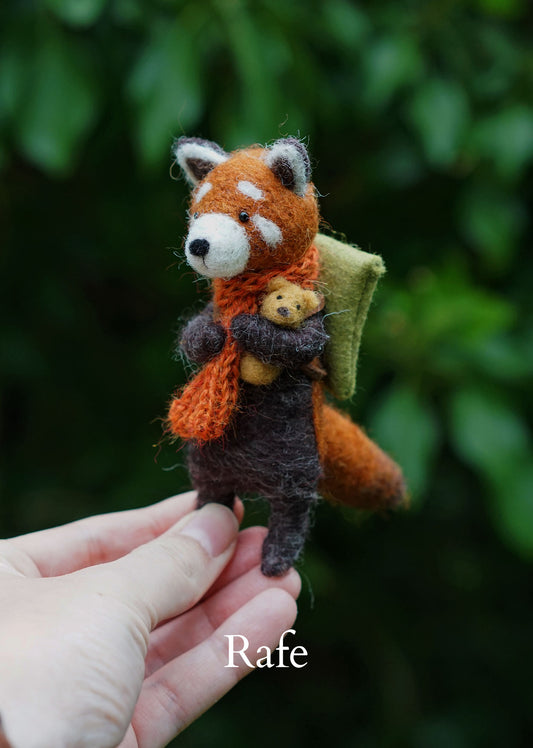 Needle Felted Red Pandas