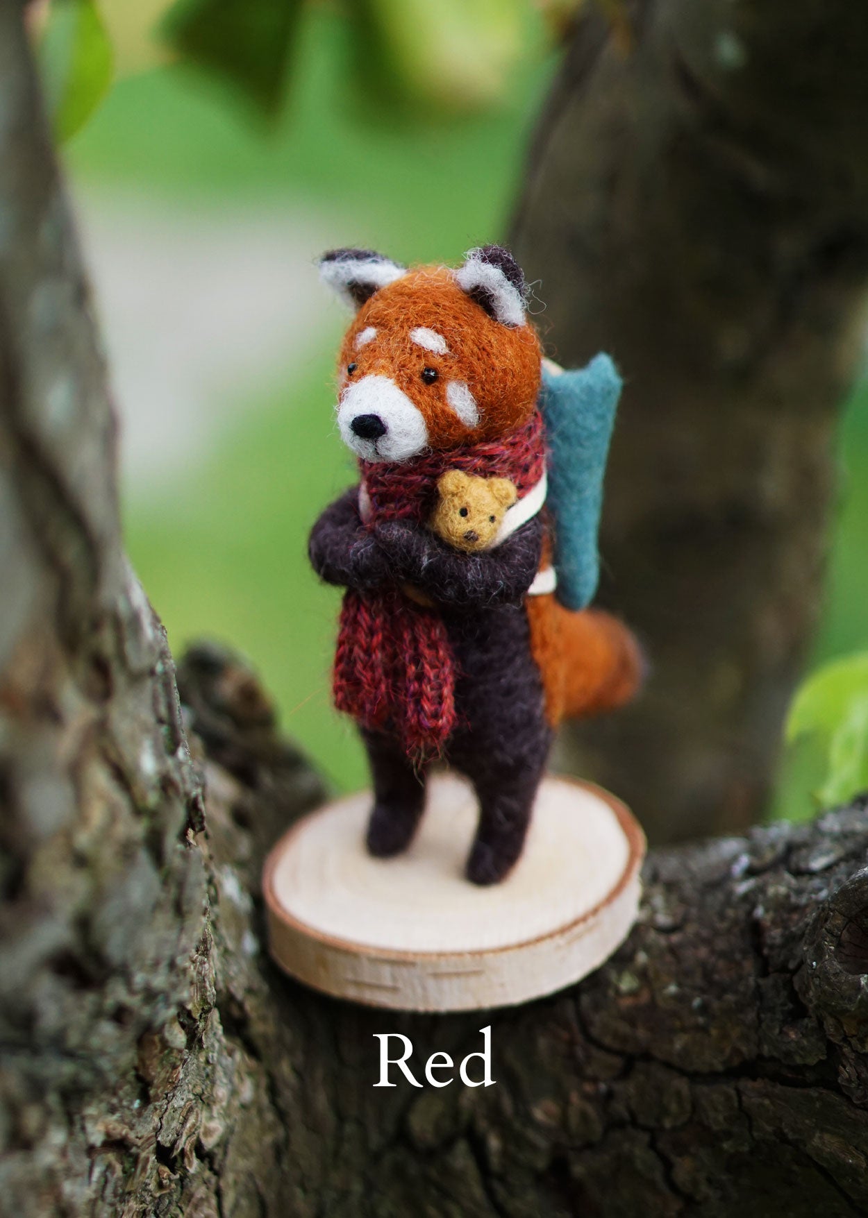 Needle Felted Red Pandas