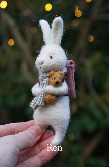 Needle Felted Rabbits