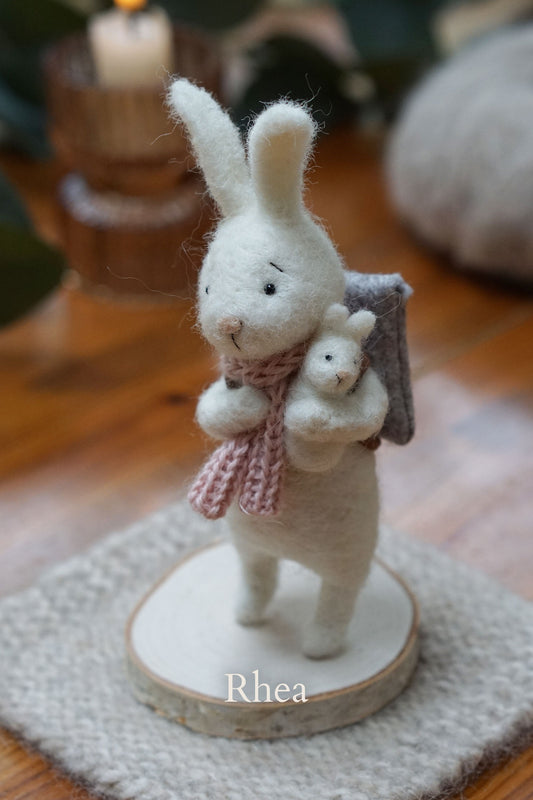 Needle Felted Rabbits