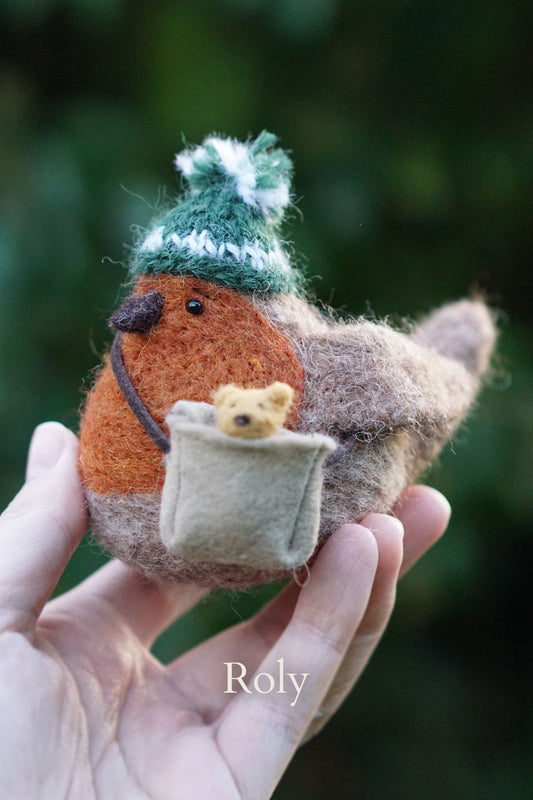 Needle Felted Robins