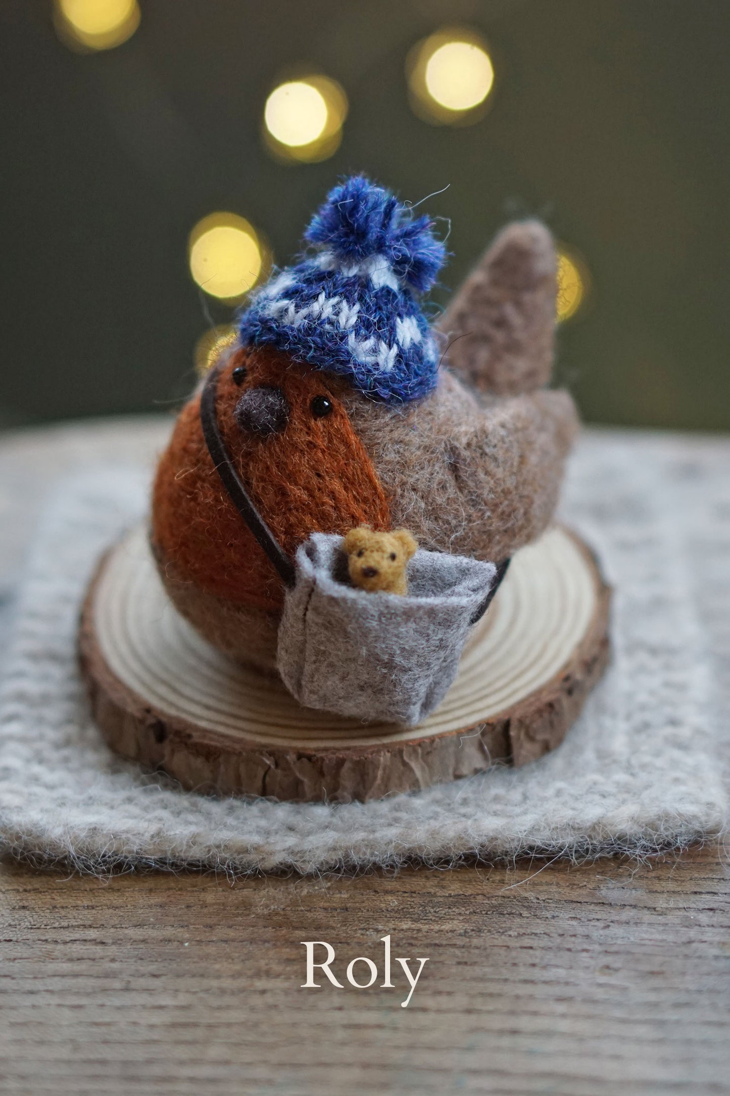 Needle Felted Robins
