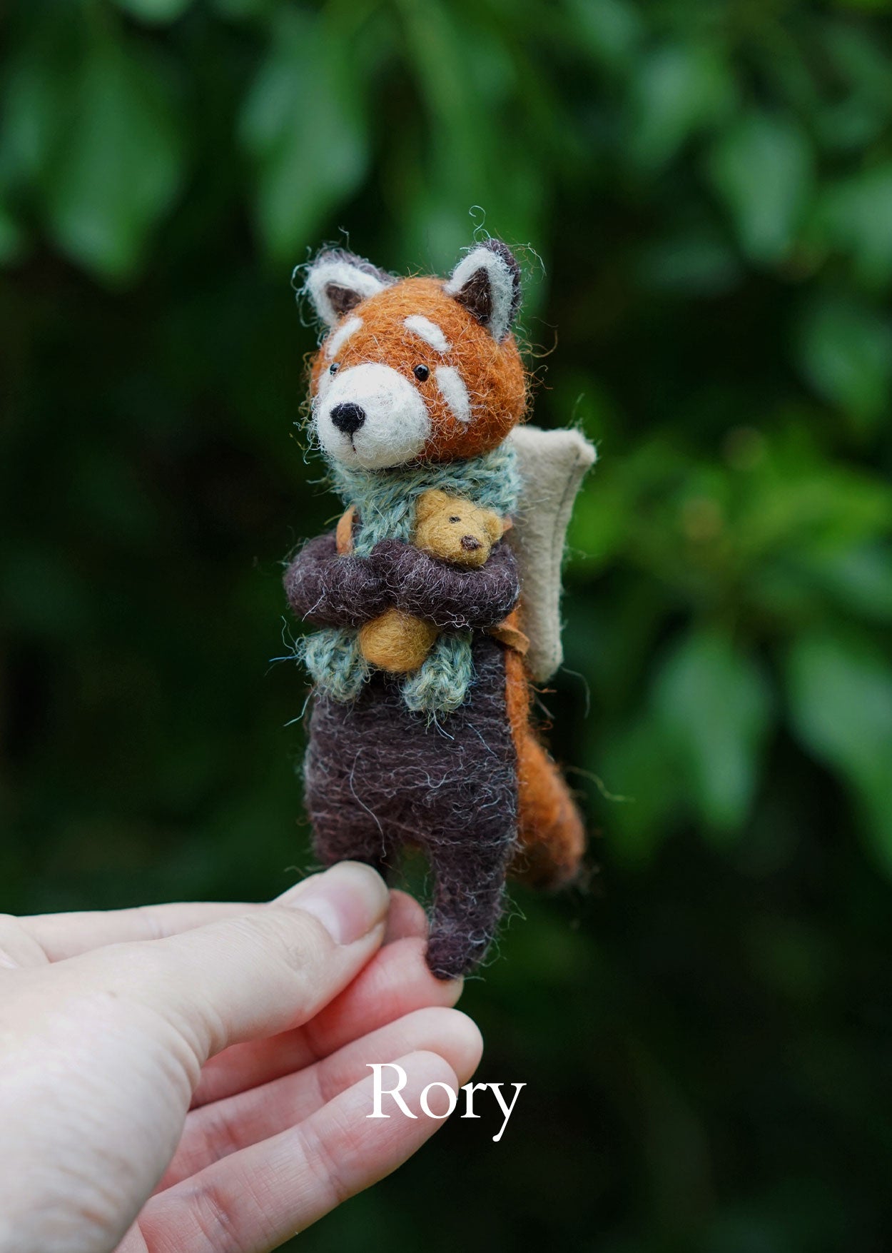 Needle Felted Red Pandas