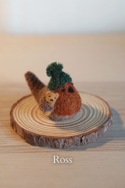 Needle Felted Junior Robins