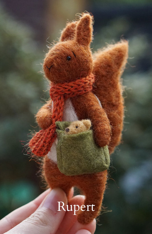 Needle Felted Red Squirrels