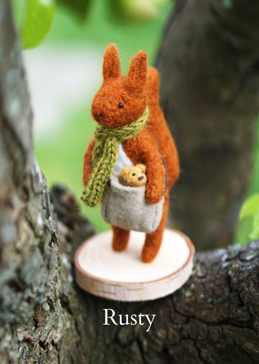 Needle Felted Red Squirrels