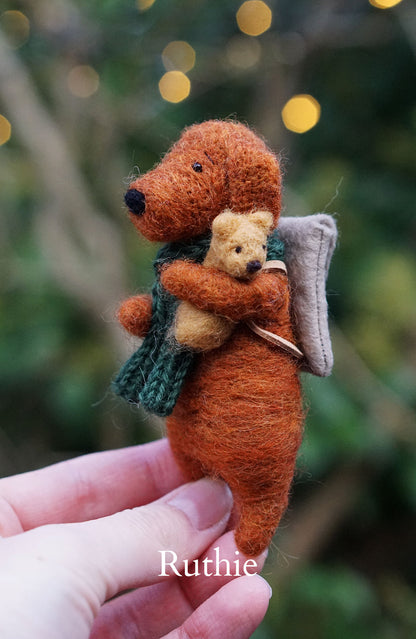 Needle Felted Dogs - Red Setters