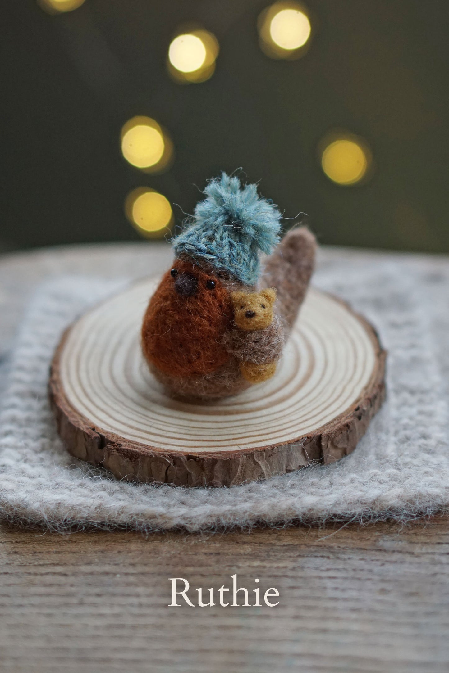 Needle Felted Junior Robins