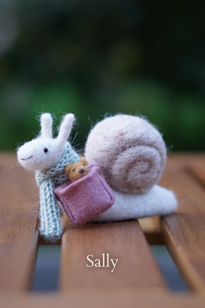 Needle Felted Snails