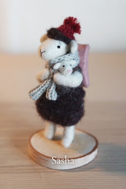 Needle Felted Christmas Sheep