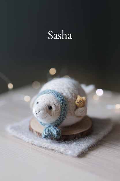 Needle Felted Harbour Seals