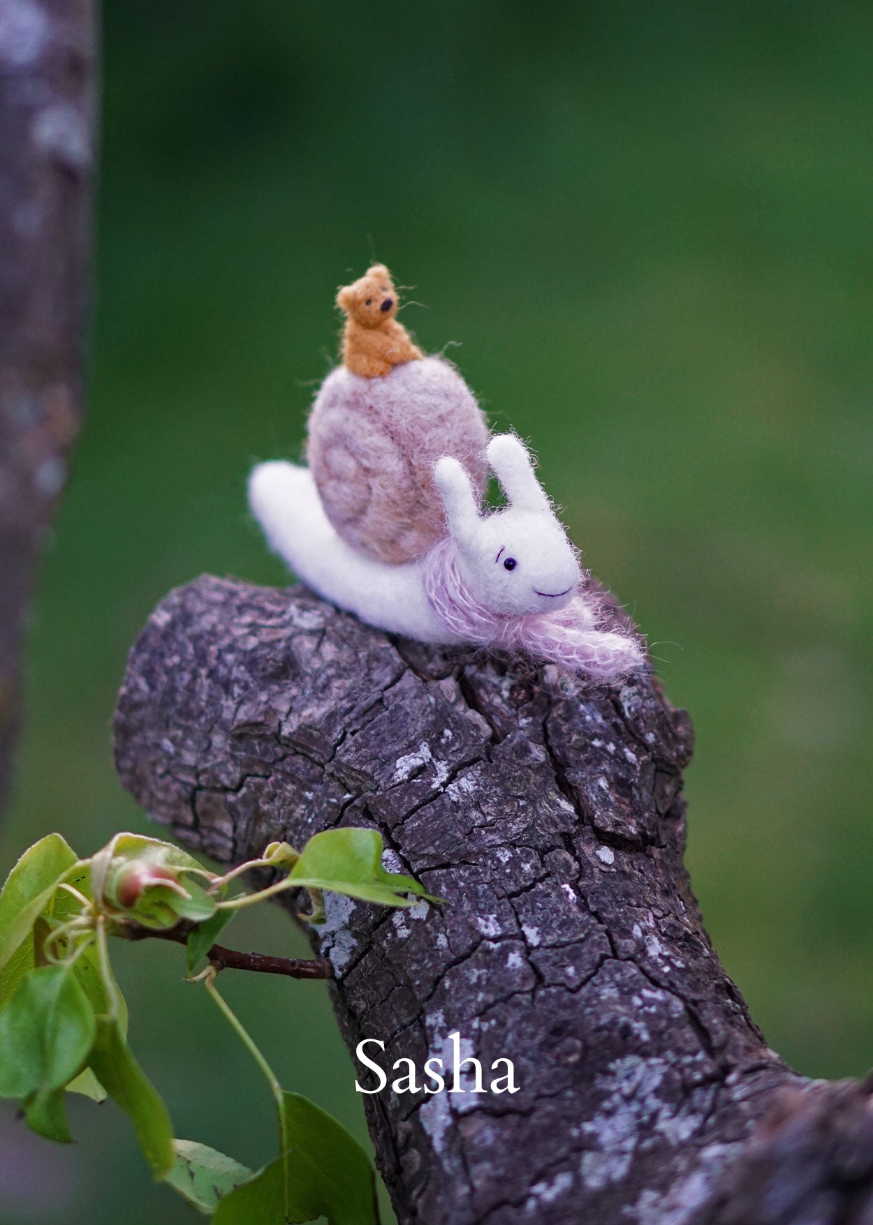 Needle Felted Miniature Snails
