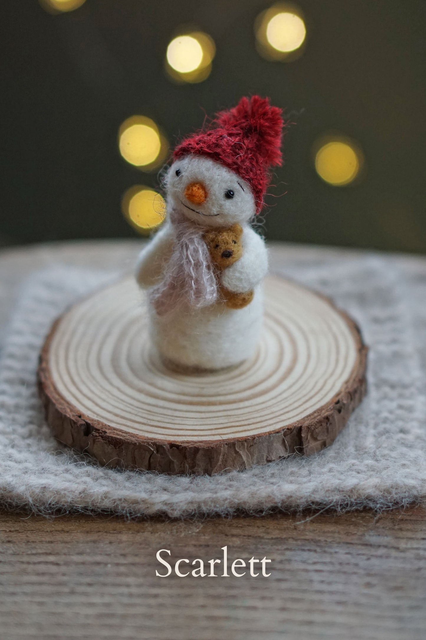 Needle Felted Junior Snowies