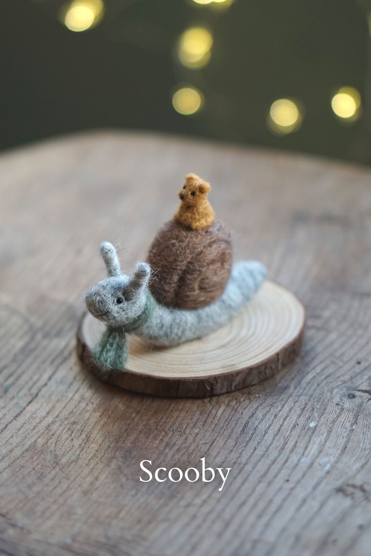 Needle Felted Miniature Snails