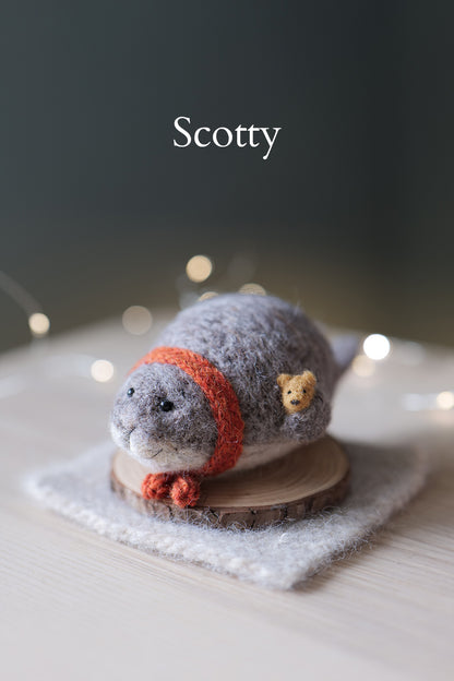 Needle Felted Harbour Seals