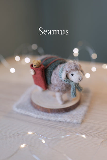 Needle Felted Sheep with Blankets