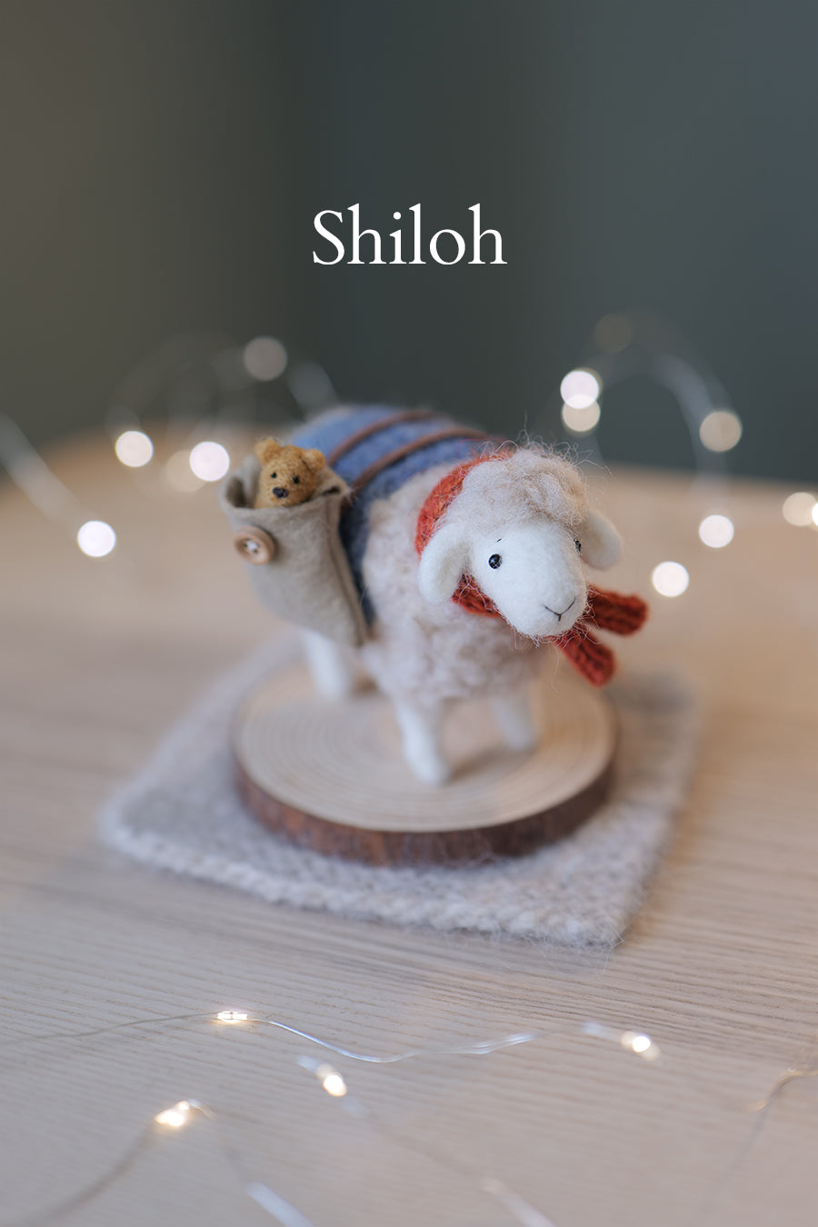 Needle Felted Sheep with Blankets