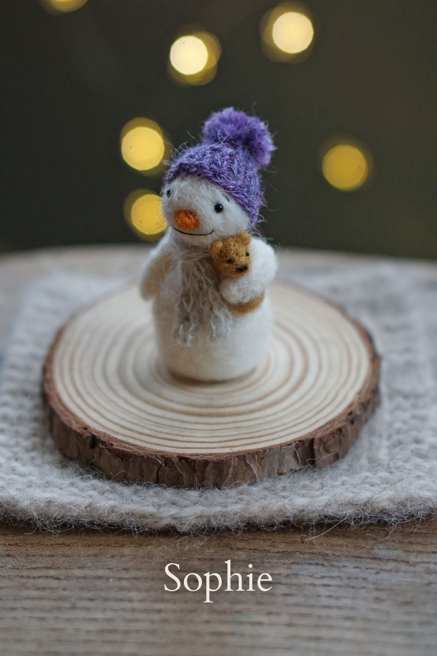 Needle Felted Junior Snowies