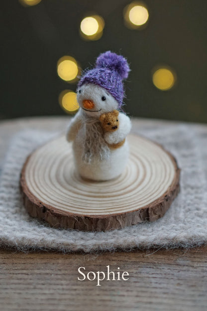 Needle Felted Junior Snowies