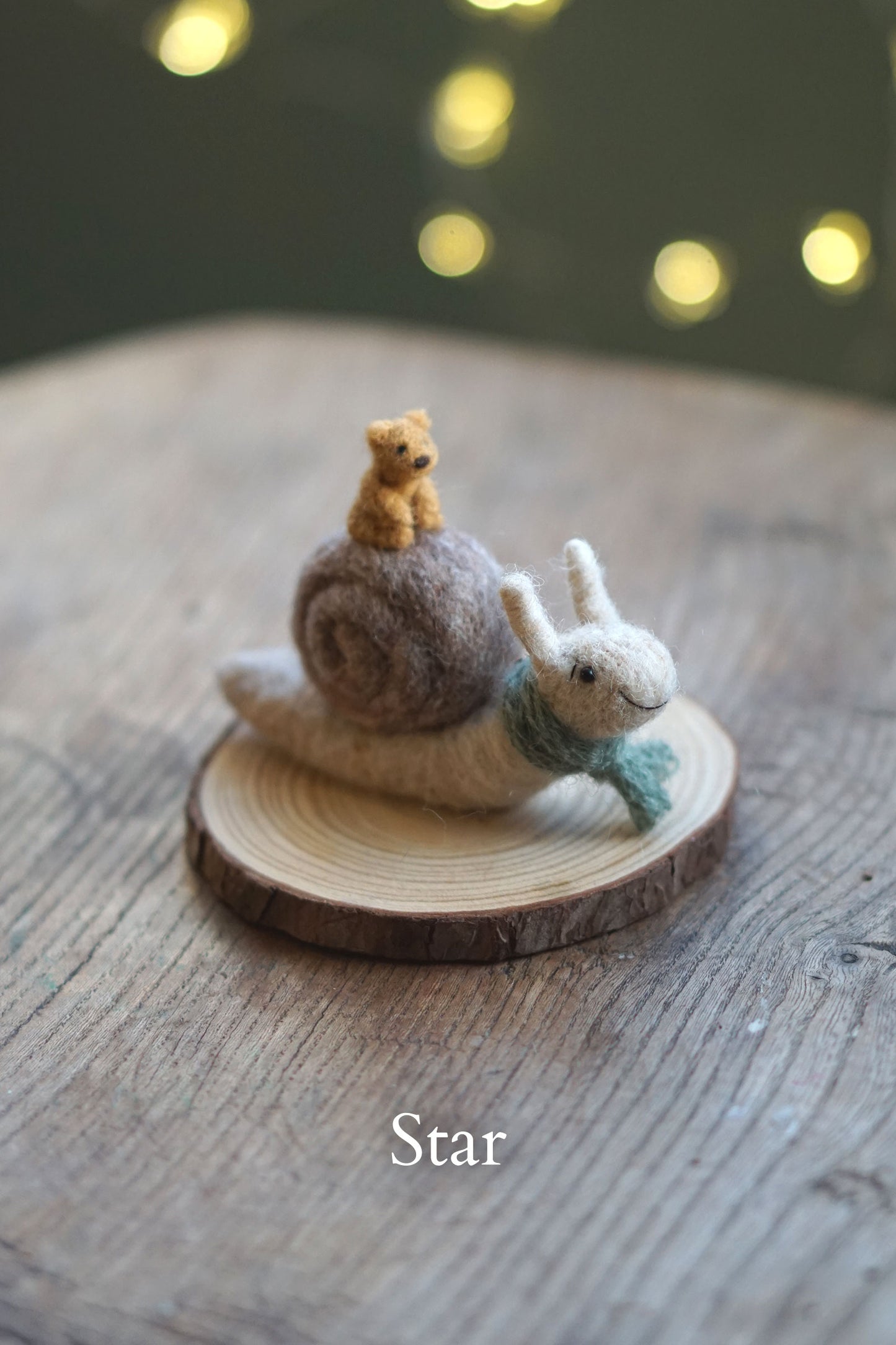 Needle Felted Miniature Snails