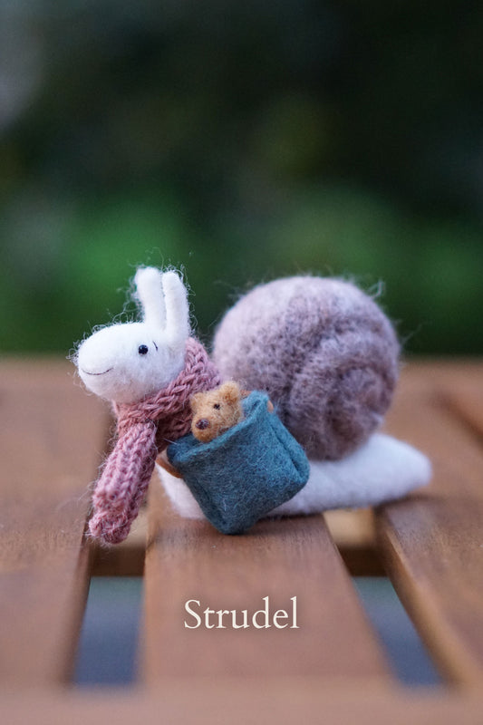 Needle Felted Snails