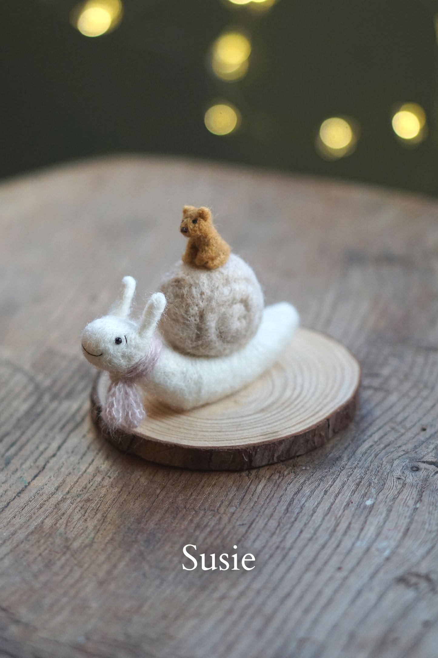 Needle Felted Miniature Snails
