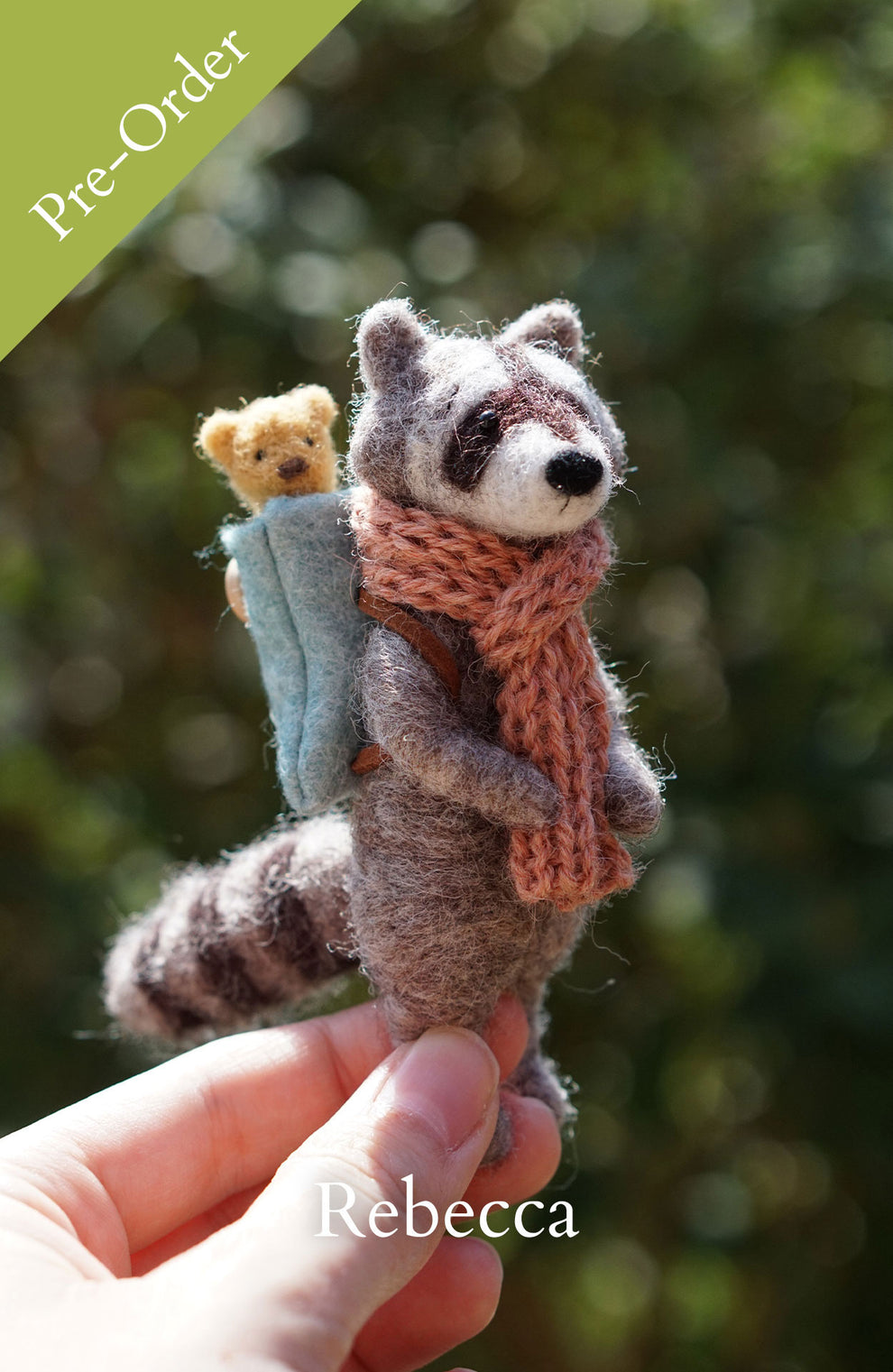 Pre-Order: Needle Felted Raccoons – WoodlandersOnline